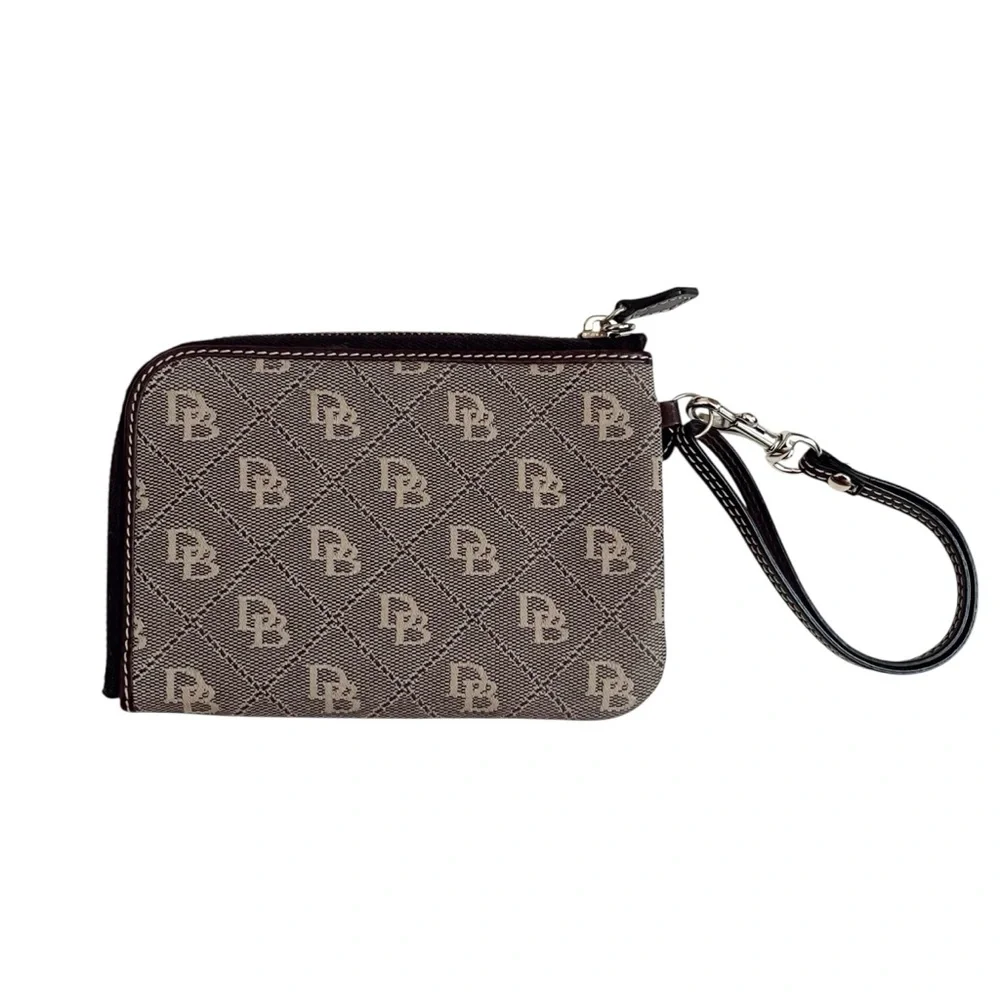 Dooney & Bourke Signature Zip Around Wristlet